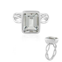 Anello in argento con Topazio Bianco