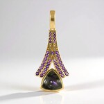 Ciondolo in argento con Labradorite Porpora Maniry (KM by Juwelo)