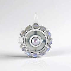 Ciondolo in argento con Perla d'Acqua Dolce Bianca (KM by Juwelo)