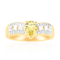 Bague en or et Béryl doré d‘Australie