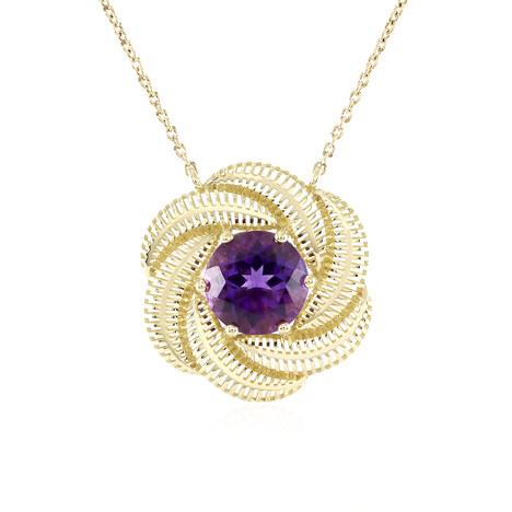 Sambia-Amethyst-Goldcollier (Ornaments by de Melo)