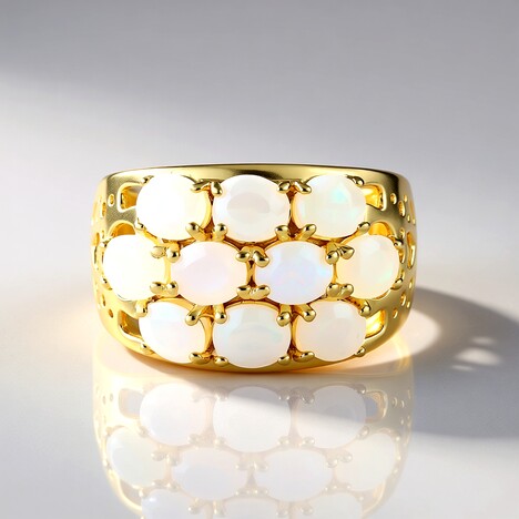 Anello in argento con Opale di Welo