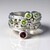 Anello in argento con Rodolite