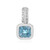 Colgante en plata con Zircón de Ratanak Kirí (Adela Silber)