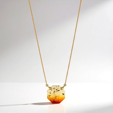 Sunrise Baltic Amber Silver Necklace (dagen)