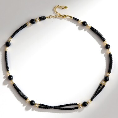 Collier en argent et Hématite noire