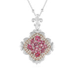 Collar en plata con Topacio rosa (Dallas Prince Designs)