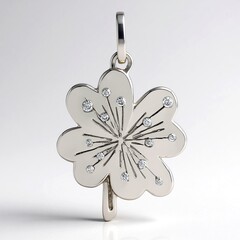 Ciondolo in argento con Diamante I1 (G) (Annette)