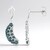 Orecchini in argento con Diamante Fancy