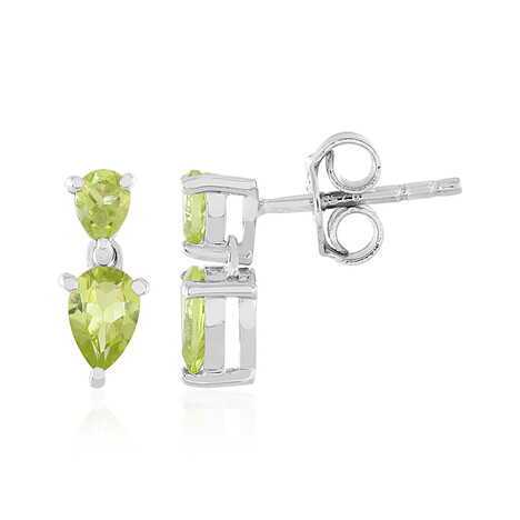 Orecchini in argento con Peridoto