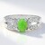 Anello in argento con Crisoprasio Imperiale