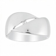Anello in argento con Diamante SI1 (G) (Annette)