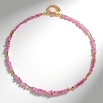 Collana in argento con Zaffiro Ceylon Rosa
