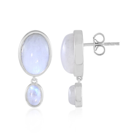 Blauer Mondstein-Silberohrringe (KM by Juwelo)