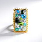 Anello in argento con Topazio Blu Londra (Gems en Vogue)