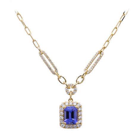 Collier en or et Tanzanite AAA (CIRARI)