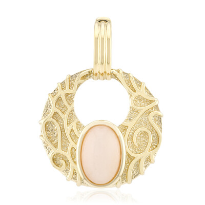 Colgante en plata con Piedra de luna melocotón (TPC)