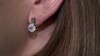 Pendientes en plata con Cuarzo azul lunar