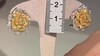 Pendientes en oro con Diamante amarillo SI2 (CIRARI)