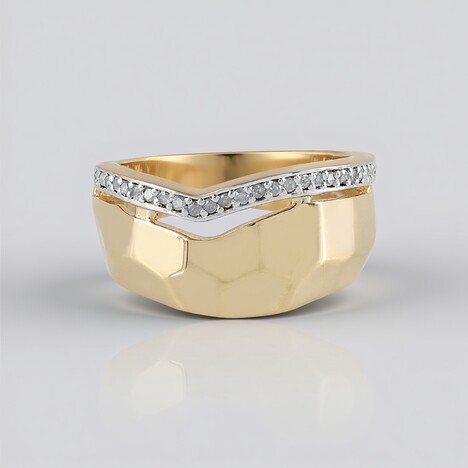Anello in argento con Diamante I2 (J)