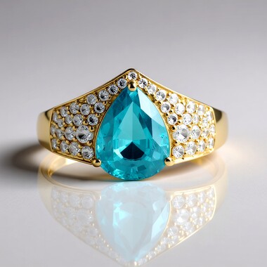 9K Ratanakiri Zircon Gold Ring (Adela Gold)