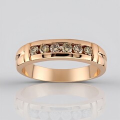 Anello in oro con Diamante Rose de France SI1 di Argyle