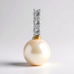 Pendentif en argent et Perle d'Akoya (TPC)