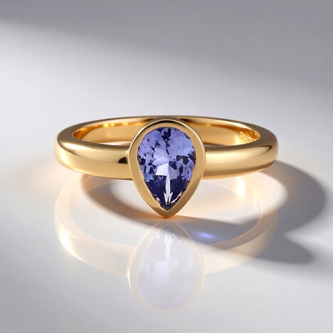 Anello in argento con Tanzanite