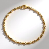 Brazalete en plata con Diamante chocolate I2