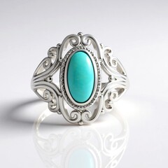 Anello in argento con Turchese