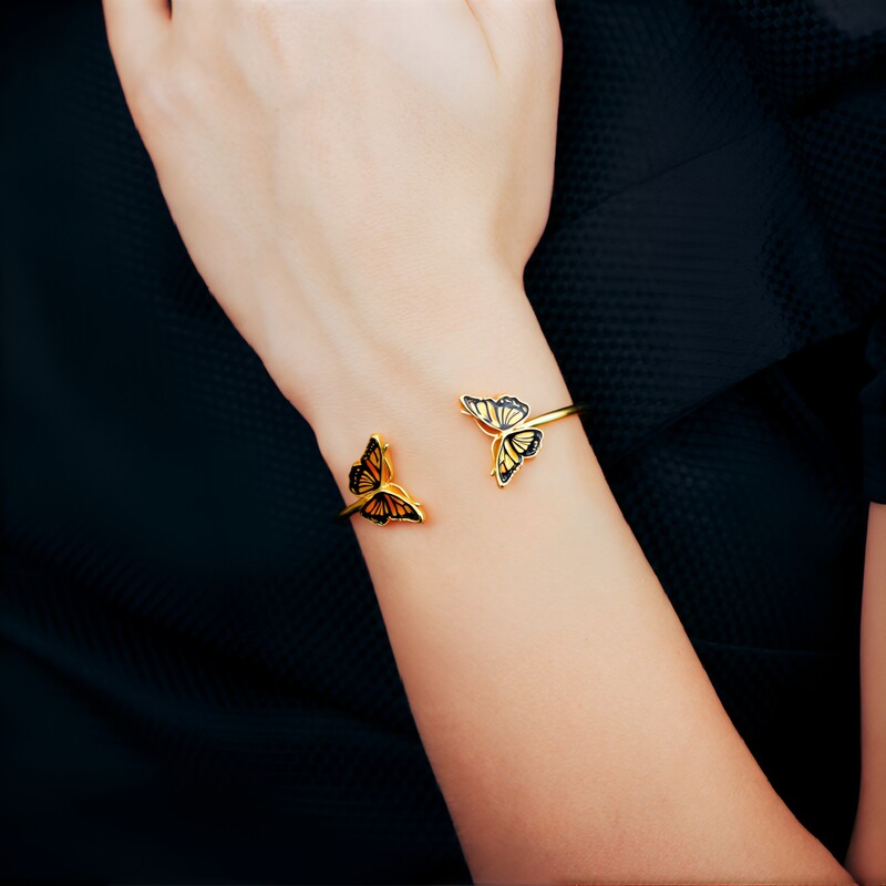 Baltic Amber Silver Bangle (dagen)