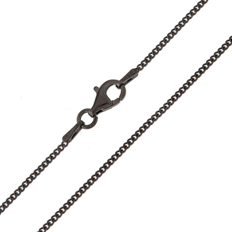 Silber-Panzerkette - 3,53 g - 60 cm - rutheniert