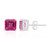 Orecchini in argento con Topazio Rosa