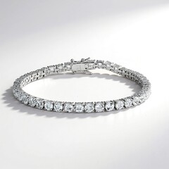 Bracciale in argento con Topazio Bianco (Adela Silber)