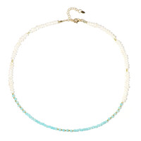 Collar en plata con Amazonita (Riya)