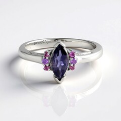 Anello in argento con Iolite