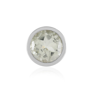 Colgante en plata con Amatista verde (MONOSONO COLLECTION)