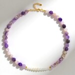 Collana in argento con Ametista Rose de France