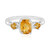 Anello in argento con Citrino