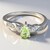 Bague en argent et Tourmaline cuprifère
