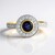 Anello in argento con Zaffiro Blu del Madagascar