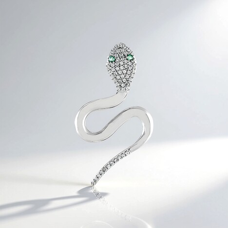 Ciondolo in argento con Smeraldo Russo (MONOSONO COLLECTION)