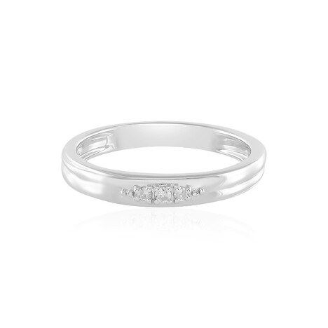 I2 (J) Diamant-Silberring