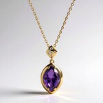 Collana in oro con Ametista (CIRARI)