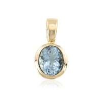 9K Santa Maria Aquamarine Gold Pendant (CUSTODANA)