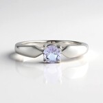 Anello in argento con Tanzanite (non riscaldata)