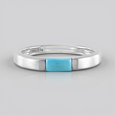 Anillo en plata con Turquesa bella durmiente (Faszination Türkis)