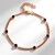 Bracciale in argento con Topazio Blu Londra (Adela Silber)