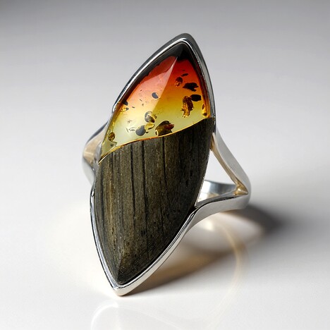Anello in argento con Gemma (dagen)