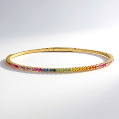 Bracciale in oro con Zaffiro Fancy